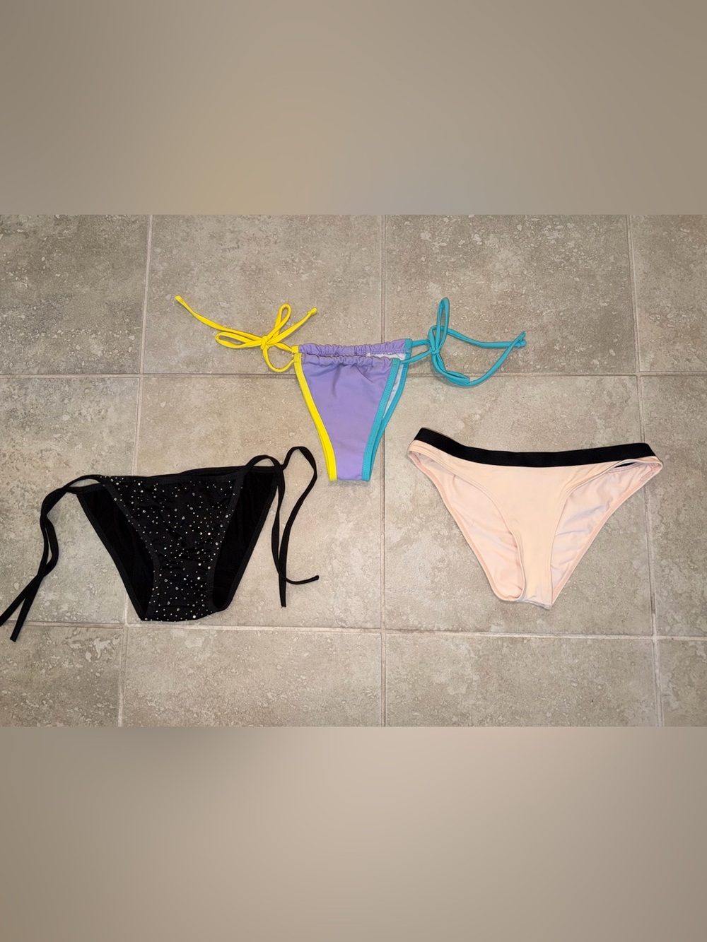 bundle of 3 bikini bottoms